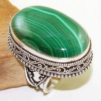 Mal 121b bague t58 18x30mm malachite achat vente bijou argent 925