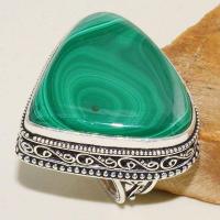 Mal 123a bague chevaliere t60 28x30mm malachite achat vente bijou argent 925