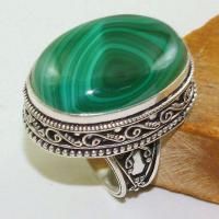 Mal 124a bague chevaliere t59 20x30mm malachite achat vente bijou argent 925