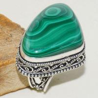 Mal 125b bague chevaliere t58 20x32mm malachite achat vente bijou argent 925