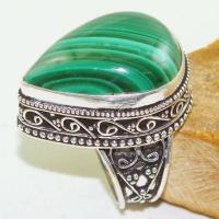 Mal 129a bague chevaliere t59 18x25mm malachite achat vente bijou argent 925