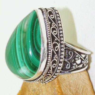 Mal 129c bague chevaliere t59 18x25mm malachite achat vente bijou argent 925