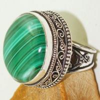 Mal 131c bague chevaliere t59 24mm malachite achat vente bijou argent 925