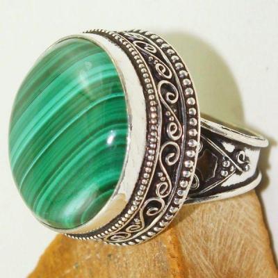 Mal 131a bague chevaliere t59 24mm malachite achat vente bijou argent 925