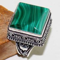 Mal 132b bague chevaliere t61 19x19mm malachite achat vente bijou argent 925