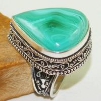 Mal 134b bague chevaliere t57 22x28mm malachite achat vente bijou argent 925