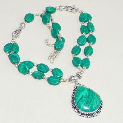 Mal 163a collier parure malachite achat vente bijoux argent 925 ethnique