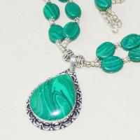 Mal 163b collier parure malachite achat vente bijoux argent 925 ethnique