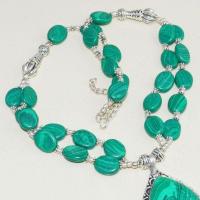 Mal 163c collier parure malachite achat vente bijoux argent 925 ethnique