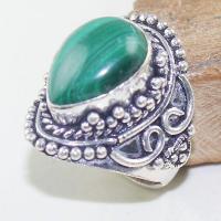 Mal 164a bague chevaliere t58 12x16mm malachite achat vente bijoux argent 925 ethnique