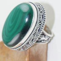 Mal 165c bague chevaliere t60 20x30mm malachite achat vente bijoux argent 925 ethnique