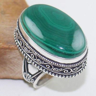 Mal 168a bague chevaliere t59 18x28mm malachite achat vente bijoux argent 925 ethnique