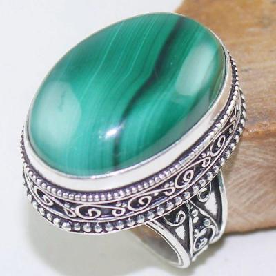 Mal 169a bague chevaliere t61 18x28mm malachite achat vente bijoux argent 925 ethnique