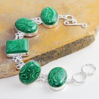 Mal 170a bracelet malachite 18x22mm achat vente loisirs creatifs