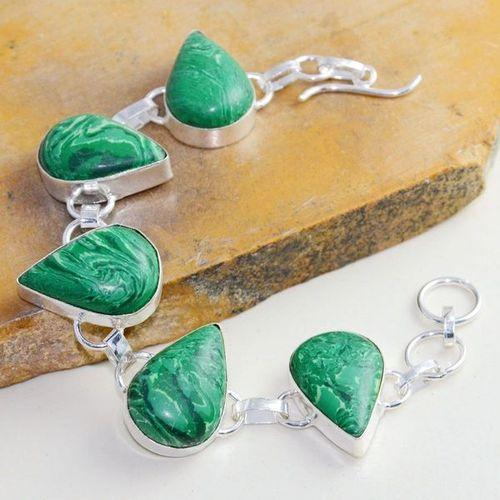 Mal 171a bracelet malachite 18x22mm achat vente loisirs creatifs