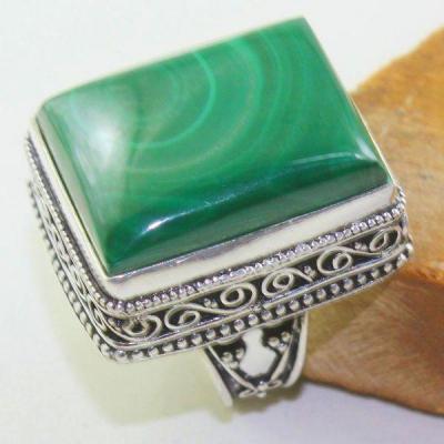 Mal 173a bague chevaliere t58 20x25mm malachite achat vente bijoux argent 925 ethnique