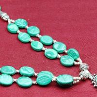 Mal 177c collier parure pendentif malachite achat vente bijoux argent 925 ethnique