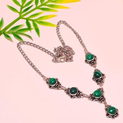 Mal 182b collier parure sautoir malachite achat vente bijoux argent 925 ethnique