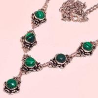 Mal 182b collier parure sautoir malachite achat vente bijoux argent 925 ethnique