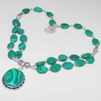 Mal 185d collier parure pendentif 24x34mm malachite achat vente bijoux argent 925 ethnique