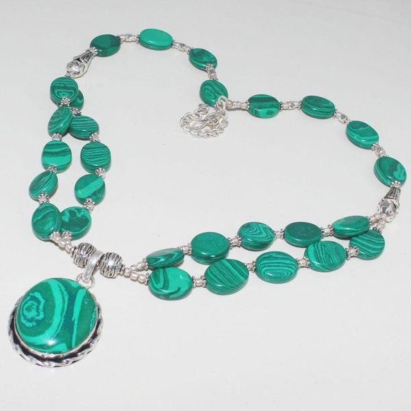 Mal 185d collier parure pendentif 24x34mm malachite achat vente bijoux argent 925 ethnique