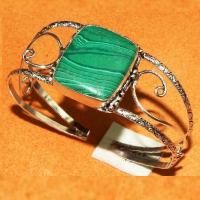 Mal 186a bracelet torque malachite 20x24mm achat vente loisirs creatifs