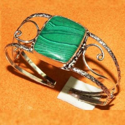 Mal 186c bracelet torque malachite 20x24mm achat vente loisirs creatifs