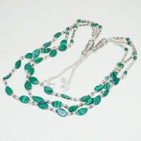 Mal 190d collier sautoir parure malachite 3rangs ethnique achat vente bijou argent 925