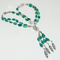 Mal 191a collier sautoir parure malachite 3rangs pendants plumes achat vente bijou argent 925