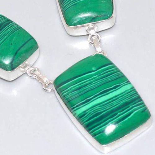 Mal 199c collier parure sautoir malachite achat vente bijoux argent 925 ethnique