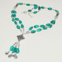 Mal 200d collier parure sautoir malachite pendants fleurs achat vente bijoux argent 925 ethnique