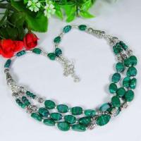 Mal 202a collier parure sautoir malachite achat vente bijoux argent 925 ethnique