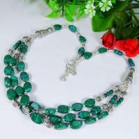 Mal 202d collier parure sautoir malachite achat vente bijoux argent 925 ethnique