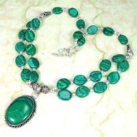 Mal 203d collier parure sautoir pe dentif malachite achat vente bijoux argent 925 ethnique