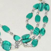 Mal 204c collier parure sautoir 40gr malachite achat vente bijoux argent 925 ethnique 1