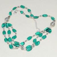 Mal 204d collier parure sautoir 40gr malachite achat vente bijoux argent 925 ethnique 1