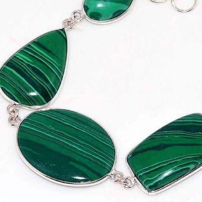 Mal 213a bracelet 14gr malachite verte achat vente bijoux argent 925 ethnique