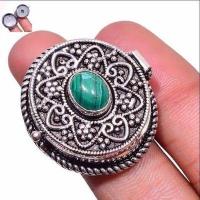 Mal 215b bague poison 14gr malachite verte 28x30mm achat vente bijoux argent 925 ethnique