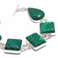 Mal 218b bracelet 29gr malachite verte 20x25mm achat vente bijoux argent 925 ethnique