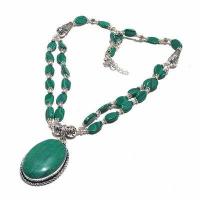 Mal 224d collier 2rangs pendentif 25x40mm 48gr malachite achat vente bijoux argent