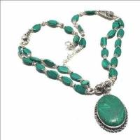 Mal 228a collier pendentif 25x35mm 45gr malachite achat vente bijoux argent