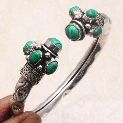 Mal 236a bracelet torque malachite 45gr achat vente bijou ethnique argent 925