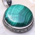 Mal 246c pendentif pendant 25x35mm 45gr malachite achat vente bijoux argent