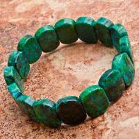 Mal 247c bracelet egyptien 32gr malachite verte 15x18mm achat vente bijoux argent 925 ethnique 1 