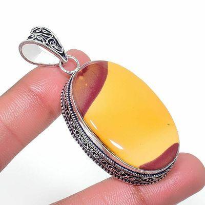 Mk 0008a pendentif pendant mokaite 20gr 25x40mm achat vente bijoux ethnique argent 925