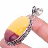 Mk 0010b pendentif pendant mokaite 15gr 18x35mm achat vente bijoux ethnique argent 925