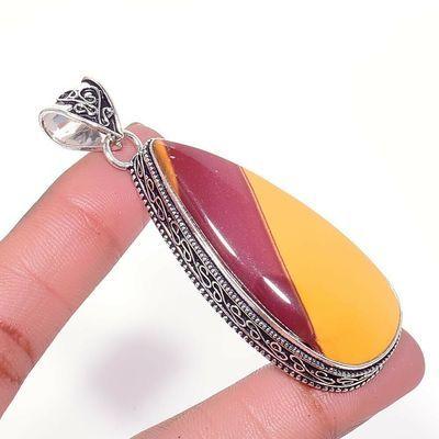 Mk 0015a pendentif pendant mokaite 20gr 20x50mm achat vente bijoux ethnique argent 925