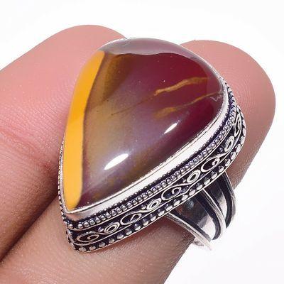 Mk 0021a bague chevaliere mokaite 13gr amande t59 18x28mm achat vente bijoux ethnique argent 925