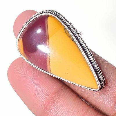 Mk 0025b bague chevaliere mokaite 16gr amande t61 20x35mm achat vente bijoux ethnique argent 925