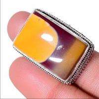 Mk 0033b bague chevaliere mokaite 15gr rectangle t59 18x28mm achat vente bijoux ethnique argent 925